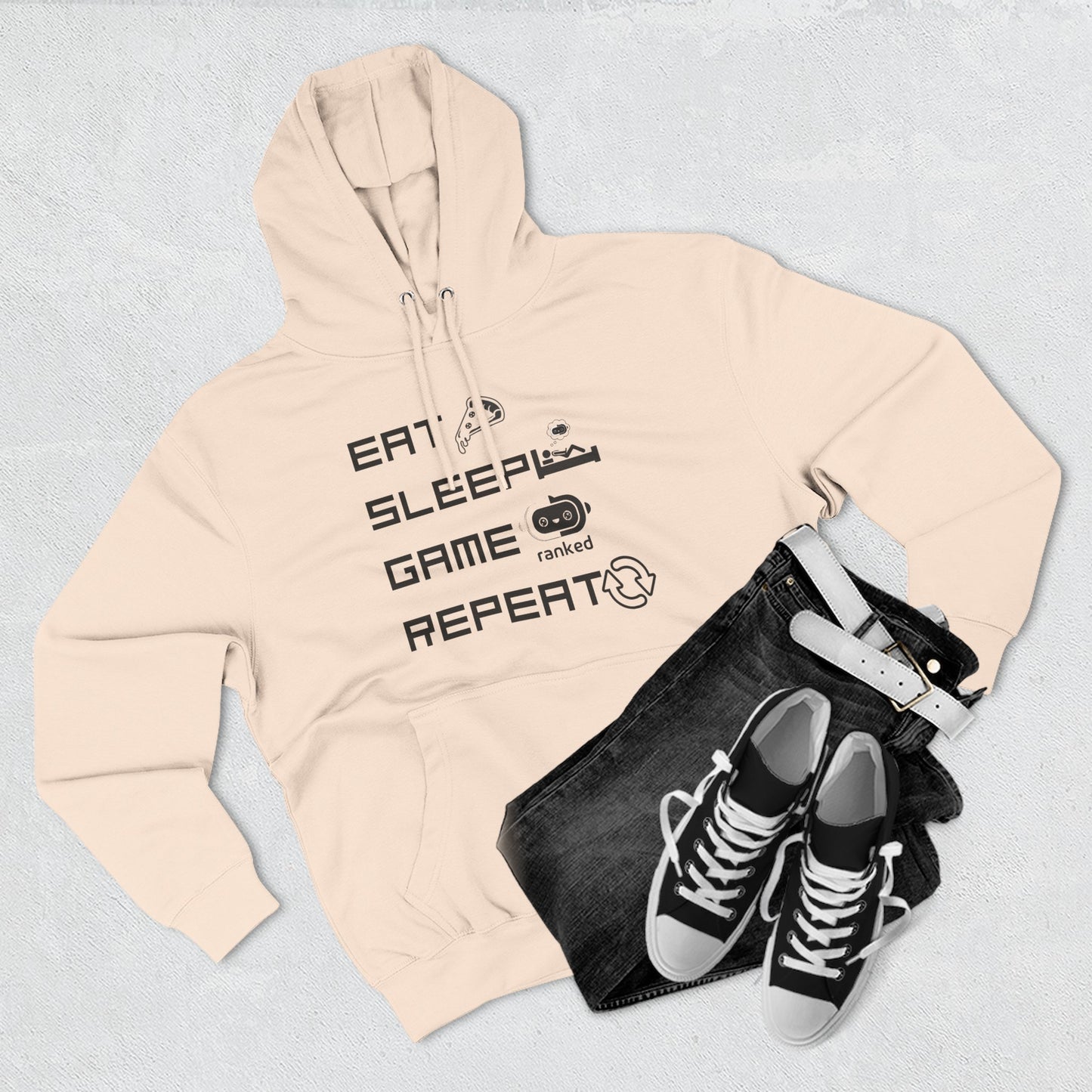 Eat Sleep Game Repeat Hoodie