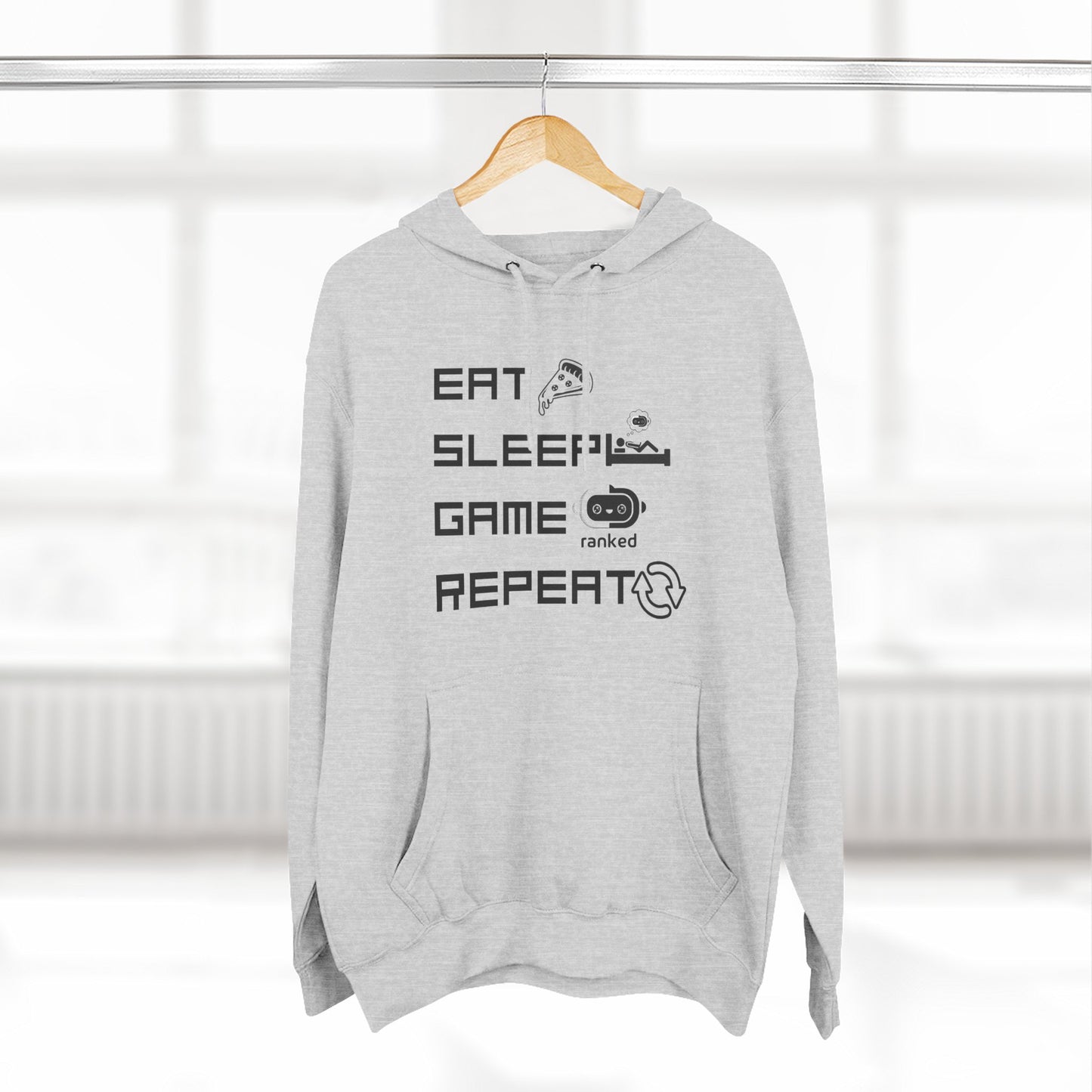 Eat Sleep Game Repeat Hoodie