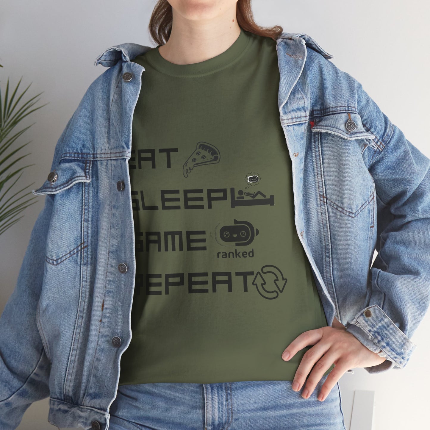 Eat Sleep Game Repeat T-Shirt