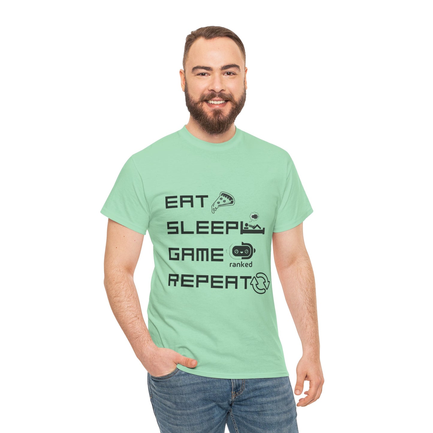 Eat Sleep Game Repeat T-Shirt