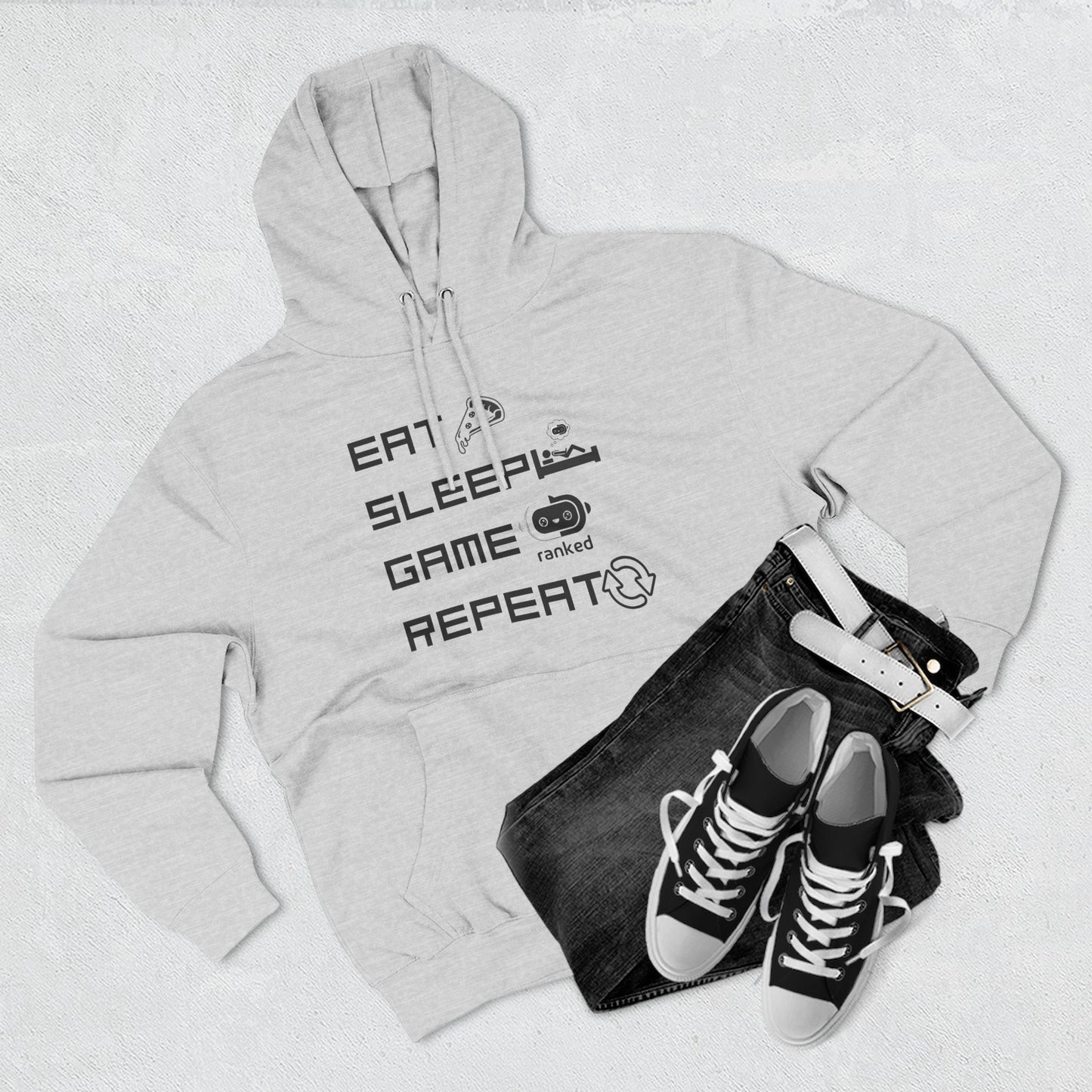 Eat Sleep Game Repeat Hoodie