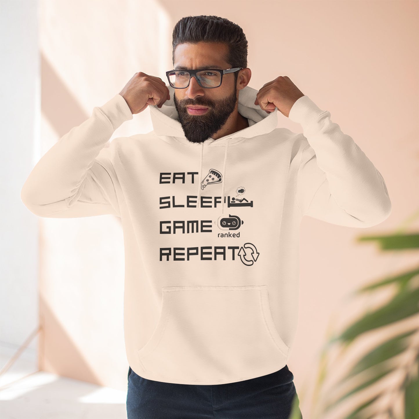 Eat Sleep Game Repeat Hoodie