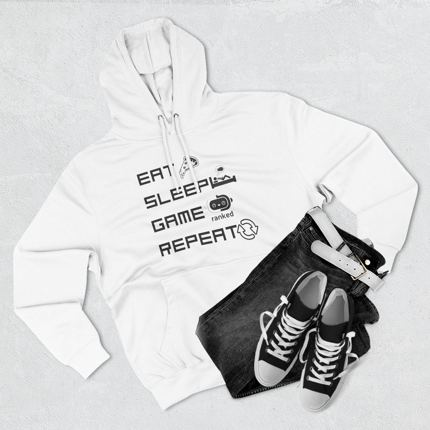 Eat Sleep Game Repeat Hoodie