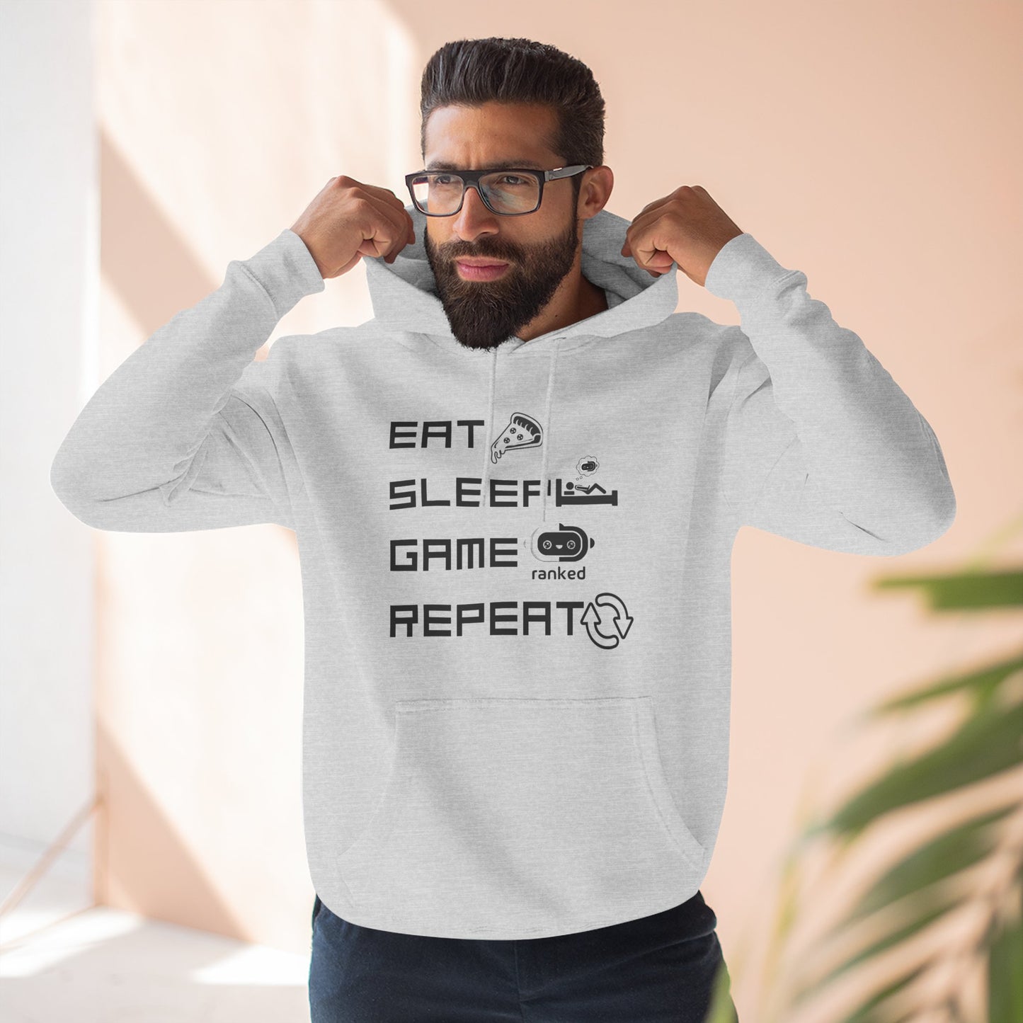 Eat Sleep Game Repeat Hoodie